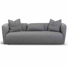 Load image into Gallery viewer, Noble Grey Three-Seater Fabric Sofa