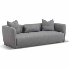 Load image into Gallery viewer, Noble Grey Three-Seater Fabric Sofa