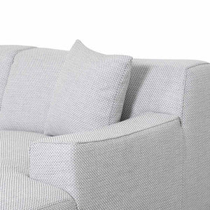 Passive Grey Three-Seater Right Chaise Sofa