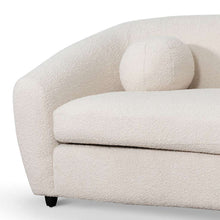 Load image into Gallery viewer, Ivory White Boucle Three-Seater Sofa