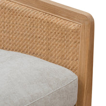 Load image into Gallery viewer, Wooden Armchair with Greige Fabric