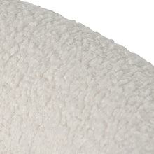 Load image into Gallery viewer, Ivory White Sherpa Armchair with Black Legs