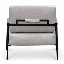 Load image into Gallery viewer, Silver Grey Fabric Lounge Chair