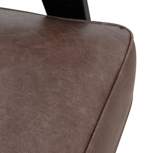 Dark Brown Leather Armchair