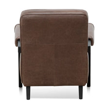 Load image into Gallery viewer, Dark Brown Leather Armchair