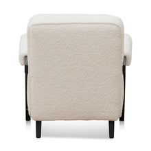 Load image into Gallery viewer, Ivory White Sherpa Armchair