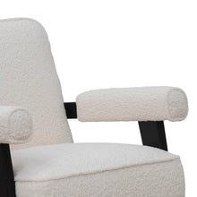 Load image into Gallery viewer, Ivory White Sherpa Armchair