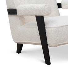 Load image into Gallery viewer, Ivory White Sherpa Armchair