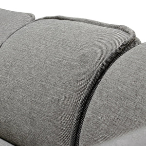 Graphite Grey Left Return Modular Fabric Corner Sofa