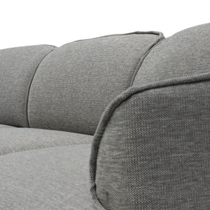 Graphite Grey Right Return Modular Fabric Corner Sofa