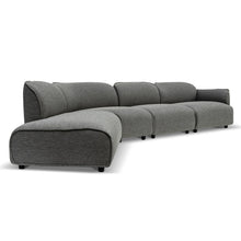 Load image into Gallery viewer, Graphite Grey Right Return Modular Fabric Corner Sofa