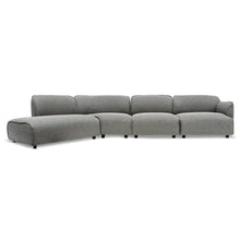 Load image into Gallery viewer, Graphite Grey Right Return Modular Fabric Corner Sofa