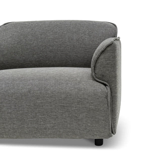 Graphite Grey Right Return Modular Fabric Corner Sofa