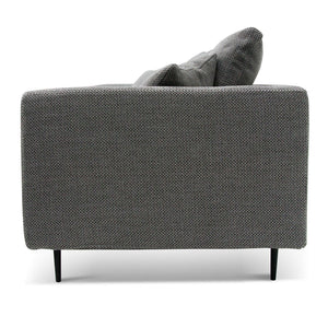 Noble Grey Four-Seater Fabric Sofa