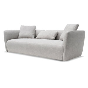 Passive Grey Three-Seater Fabric Sofa