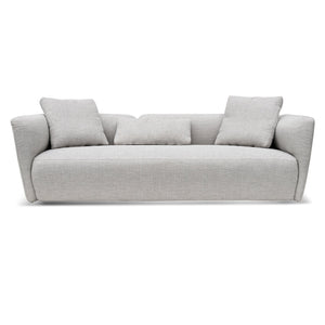 Passive Grey Three-Seater Fabric Sofa