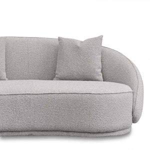 Ash Grey Boucle Three-Seater Sofa