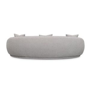Ash Grey Boucle Three-Seater Sofa