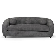 Load image into Gallery viewer, Iron Grey Three-Seater Fabric Sofa
