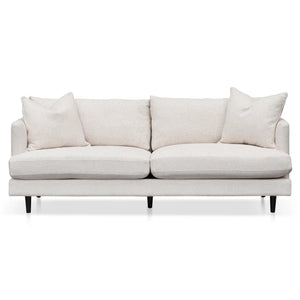 Silver Rust Three-Seater Fabric Sofa