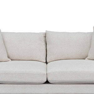 Silver Rust Three-Seater Fabric Sofa