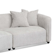 Load image into Gallery viewer, Light Grey Fleece Left Chaise Sofa