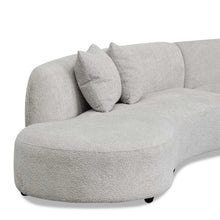 Load image into Gallery viewer, Light Grey Fleece Left Chaise Sofa