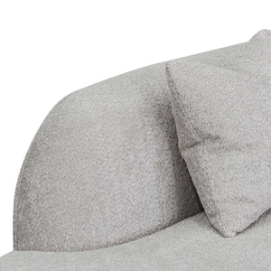 Light Grey Fleece Left Chaise Sofa