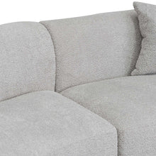 Load image into Gallery viewer, Light Grey Fleece Left Chaise Sofa
