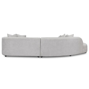 Light Grey Fleece Left Chaise Sofa