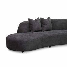 Load image into Gallery viewer, Charcoal Fleece Left Chaise Sofa