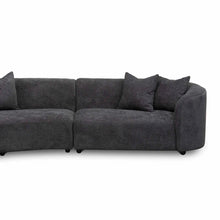 Load image into Gallery viewer, Charcoal Fleece Left Chaise Sofa