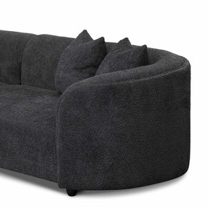 Charcoal Fleece Left Chaise Sofa