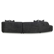 Load image into Gallery viewer, Charcoal Fleece Left Chaise Sofa