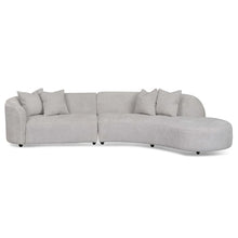 Load image into Gallery viewer, Light Grey Fleece Right Chaise Sofa