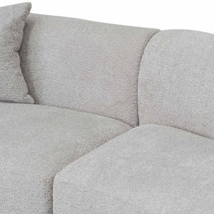 Light Grey Fleece Right Chaise Sofa