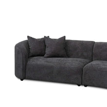 Load image into Gallery viewer, Charcoal Fleece Right Chaise Sofa