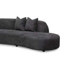 Load image into Gallery viewer, Charcoal Fleece Right Chaise Sofa