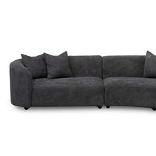 Load image into Gallery viewer, Charcoal Fleece Right Chaise Sofa