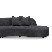 Load image into Gallery viewer, Charcoal Fleece Right Chaise Sofa