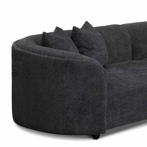 Charcoal Fleece Right Chaise Sofa