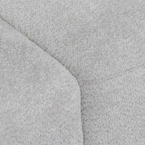 Light Grey Fleece Four-Seater Sofa