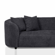 Load image into Gallery viewer, Charcoal Fleece Four-Seater Sofa
