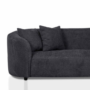 Charcoal Fleece Four-Seater Sofa