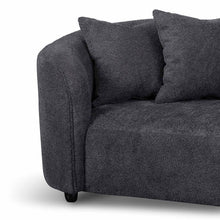 Load image into Gallery viewer, Charcoal Fleece Four-Seater Sofa