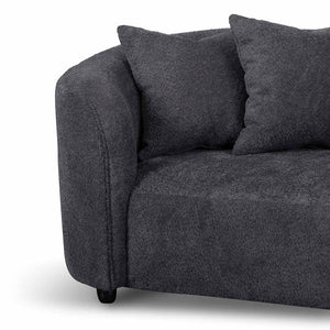 Charcoal Fleece Four-Seater Sofa