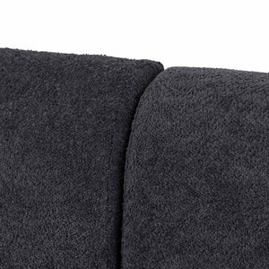 Charcoal Fleece Four-Seater Sofa