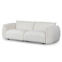 Load image into Gallery viewer, White Wash Boucle Three-Seater Sofa