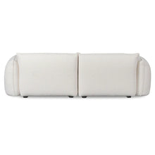 Load image into Gallery viewer, White Wash Boucle Three-Seater Sofa