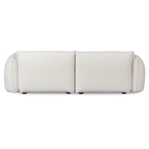 White Wash Boucle Three-Seater Sofa